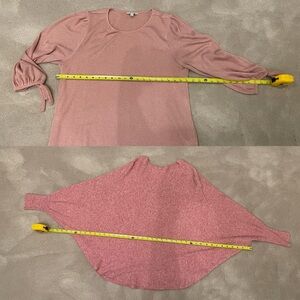 Lot waffle shirt and poncho sweater